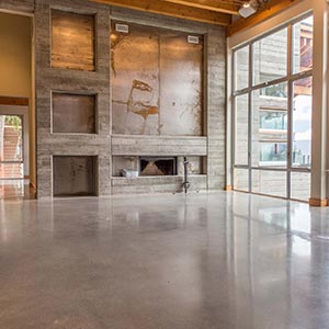Polished concrete floor in Metro Vancouver